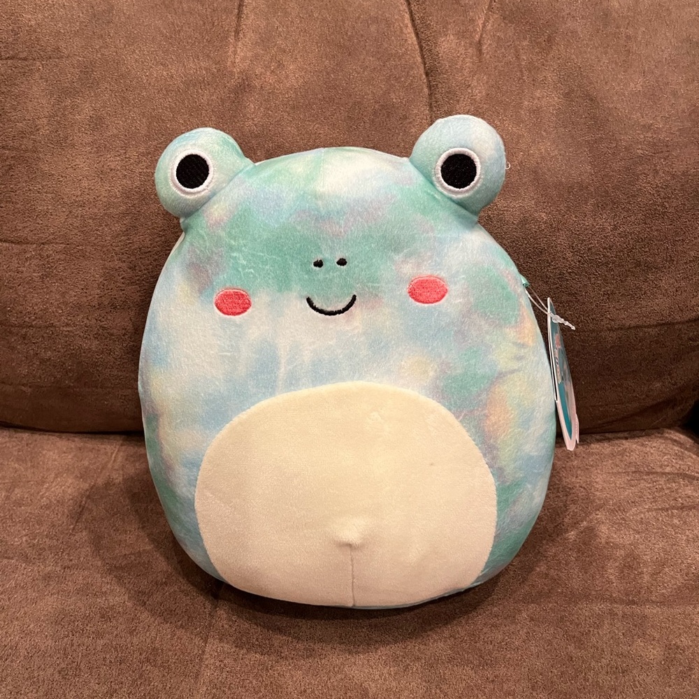 Squishmallows Multicolor Frog Plush